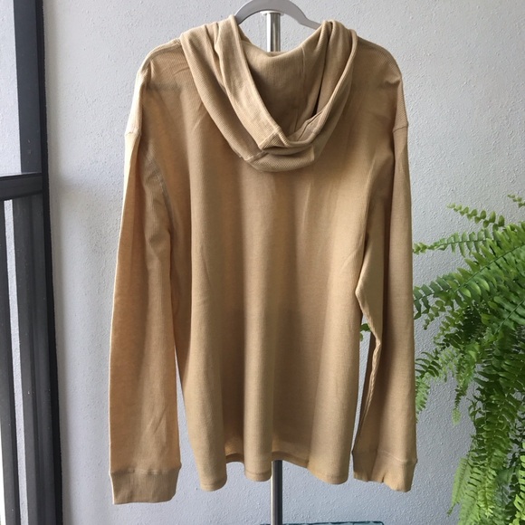 Reel Legends pullover hoodie XXL kangaroo pockets dusty yellow taupe col… - Picture 2 of 5